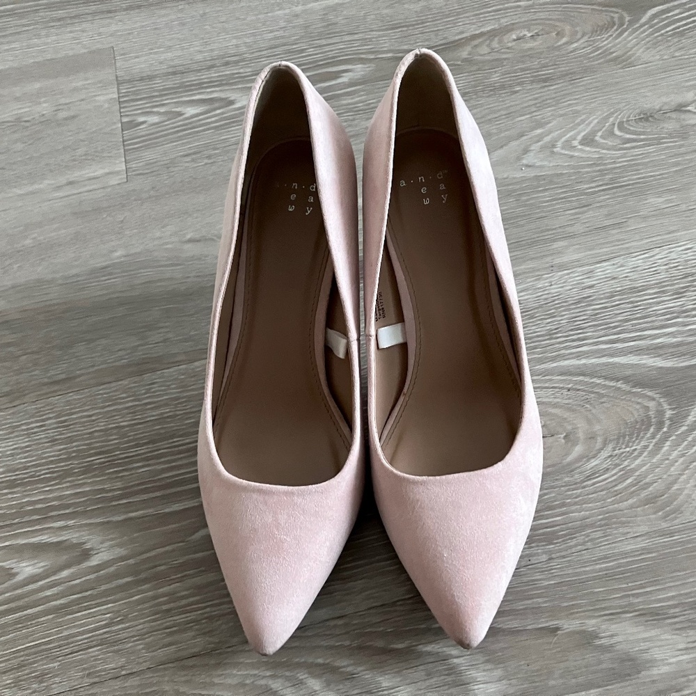Women’s suede high heel shoes